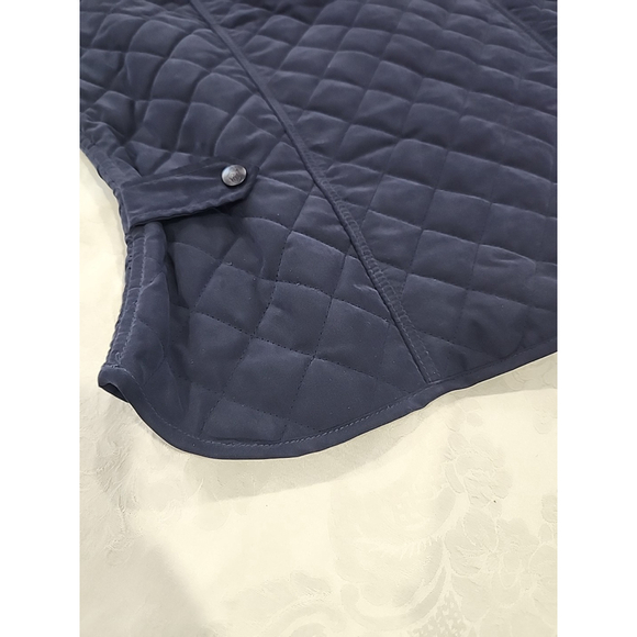 Outback Trading CO. Women’s Microsuede Quilted Equestrian Vest,szXL,Navy Blu,NWT - Picture 6 of 11
